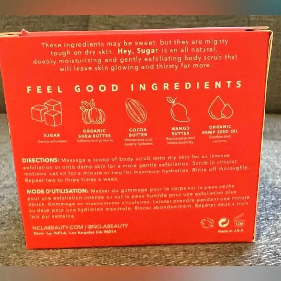 NIB Hey, Sugar Peppermint Mocha Body Scrub, Limited Edition Holiday Scent 8.8oz - Picture 7 of 9